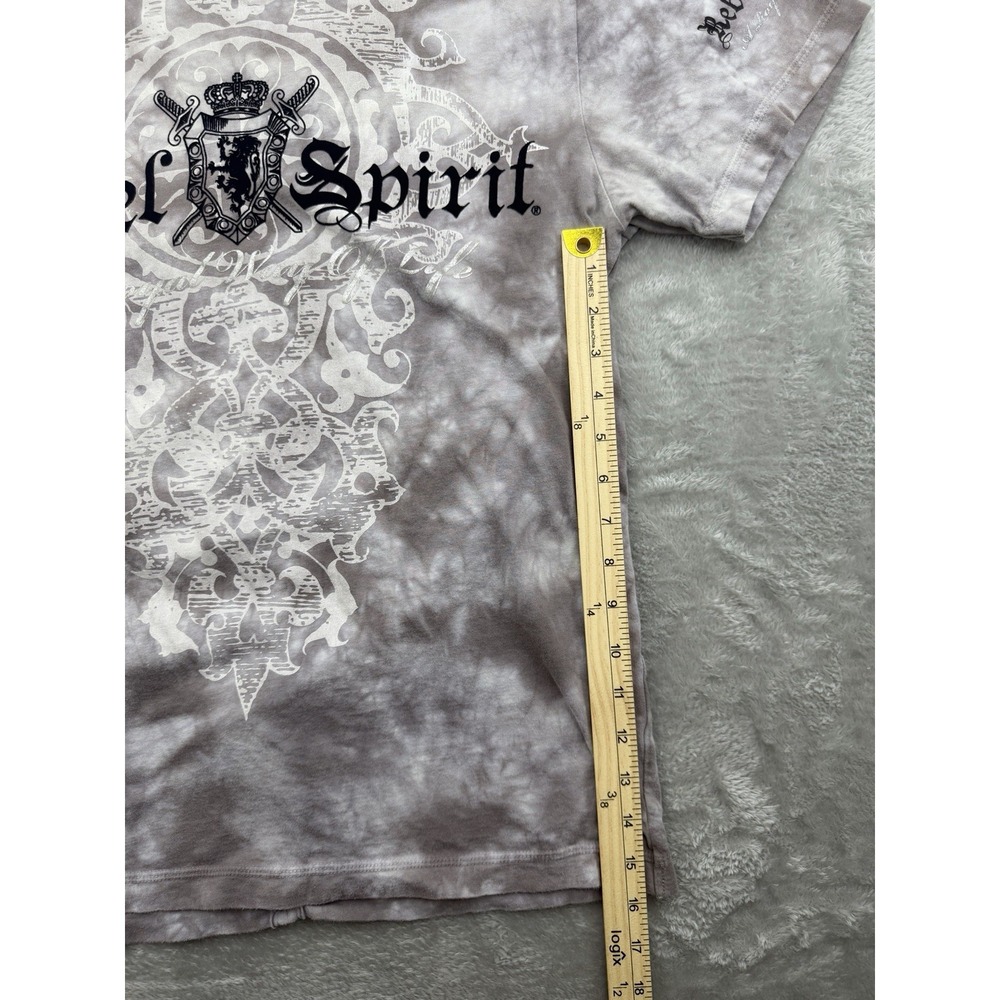 Rebel Spirit Mens Medium Gray Wings T-Shirt Grunge Streetwear 100% Cotton - Picture 10 of 16